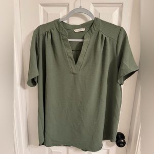 Vici daily grind short sleeve blouse